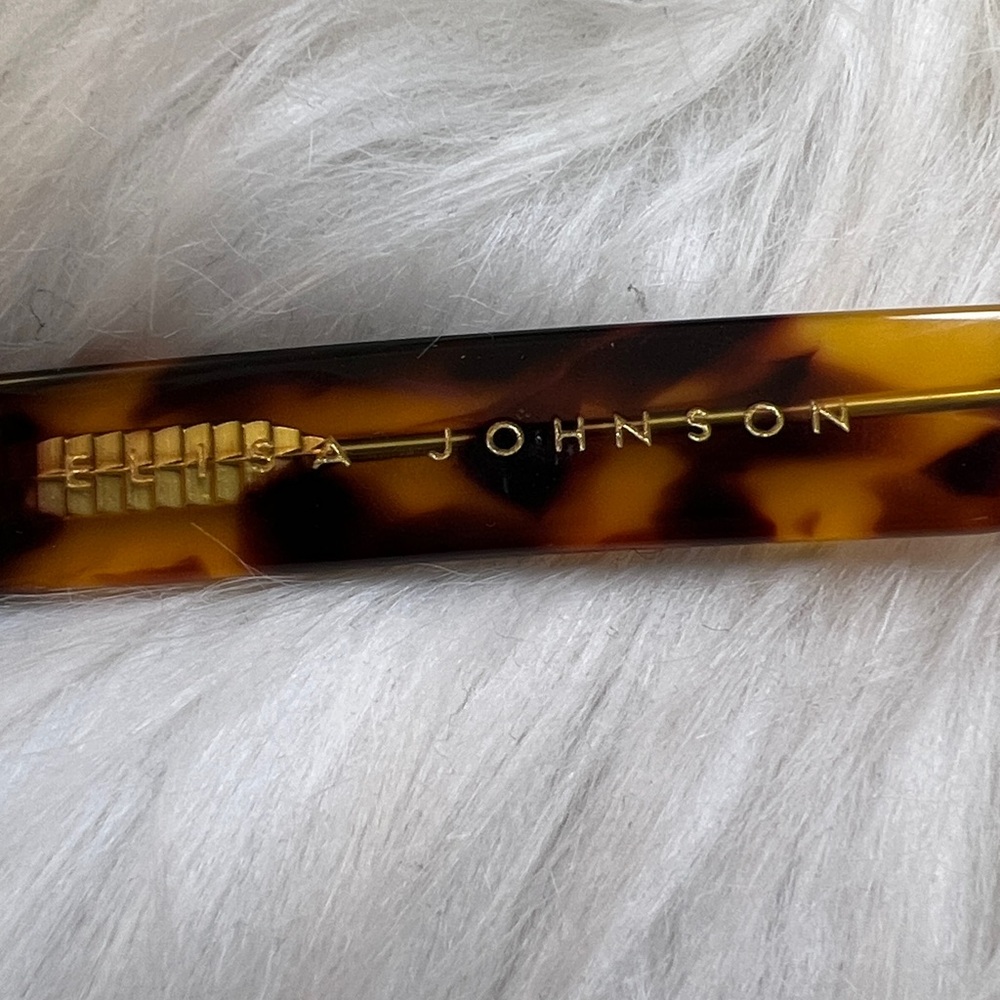 Elisa Johnson Tortoiseshell Square Oversized Eyeg… - image 5